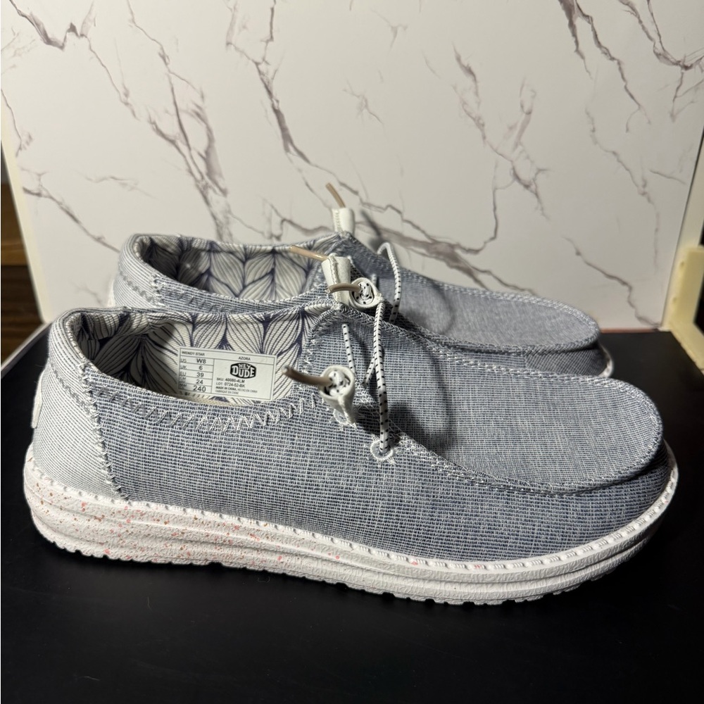 Hey Dude Light Gray women’s  Loafers